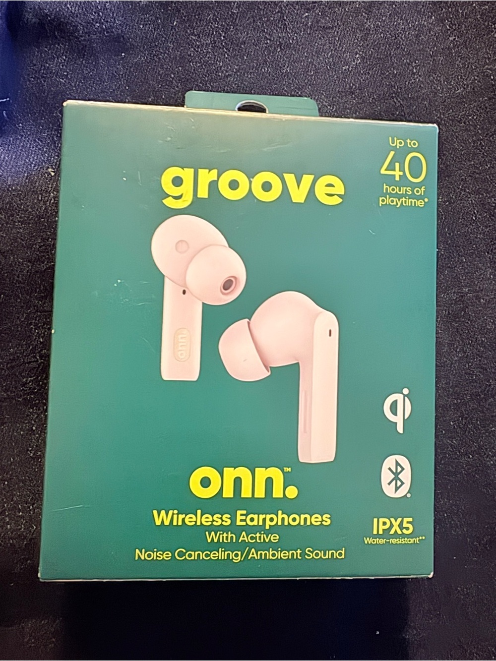 onn. Groove Wireless Earphones - Pink